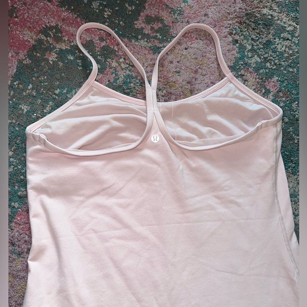 Lululemon light pink Power Y tank